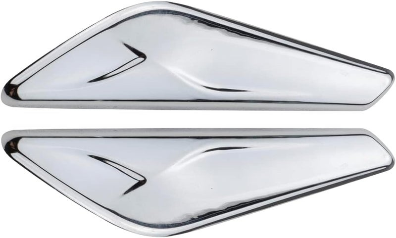 NFSpeeding 2PCS Front Fender Chrome Finisher Trim Right Left Side Fits X3 F25 X4 F26 2011 2012 2013 2014 2015 2016 2017 Replaces 51117338569 51117338570 (Driver & Right Side) - Image 1
